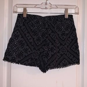 XS Black/White Shorts